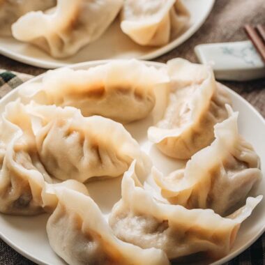 Homemade lamb dumplings