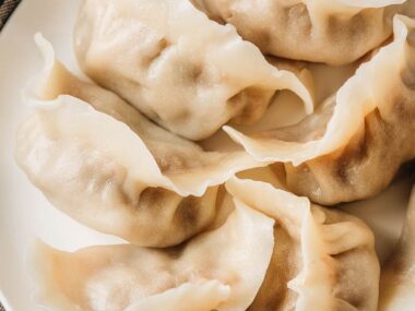 Water boiled Chinese dumplings