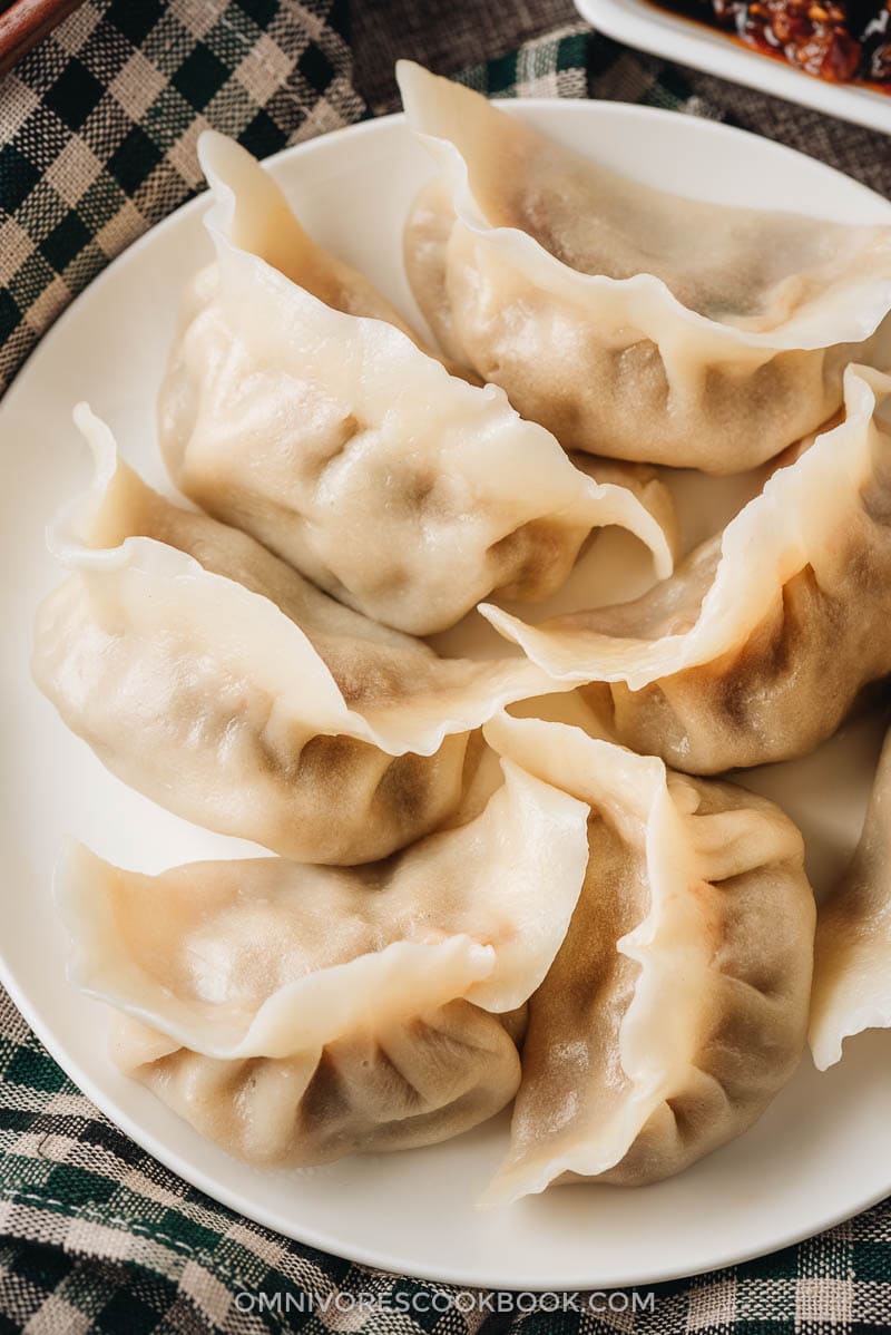 Chinese Dumplings | The ultimate guide to making Chinese dumplings from scratch. The dough can be used for both boiled dumplings (shui jiao, 水饺) and potstickers (guo tie, 锅贴). The dumpling wrappers are tender and thin, with a silky mouthfeel Water boiled Chinese dumplings