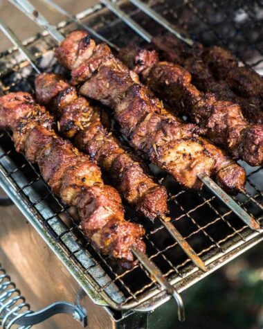 Xinjiang Lamb Skewer (新疆烤串, chuar) - The real-deal recipe that helps you cook exactly the way Chinese street vendors do. Learn the best practices of choosing cuts, making the marinade, and grilling over charcoal.