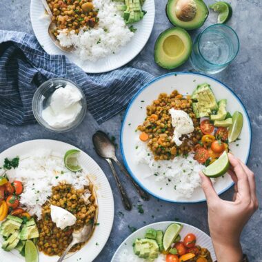 Easy Vegetarian Lentil Stew | recipes | gluten-free | vegan | curry | side dish | main dish |