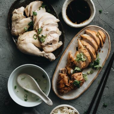 Homemade Hainanese Chicken Rice