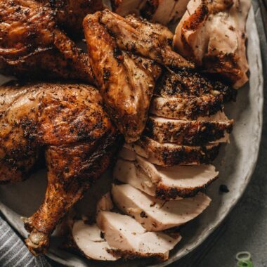 Charved whole chicken