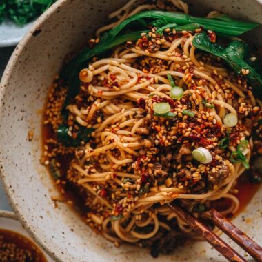 Homemade Dan Dan noodles