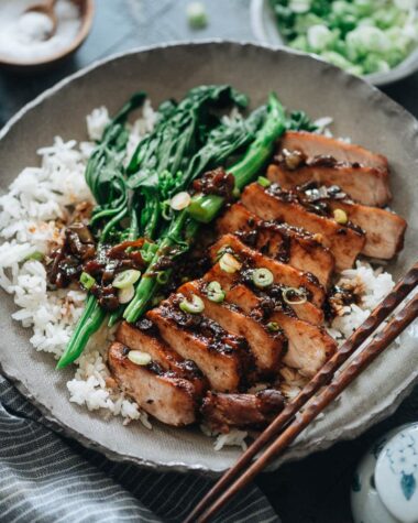 Instant pot pork chops on rice