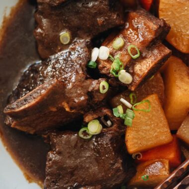 Korean Instant Pot short ribs with radish
