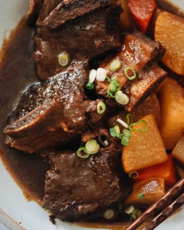 Korean Instant Pot short ribs with radish