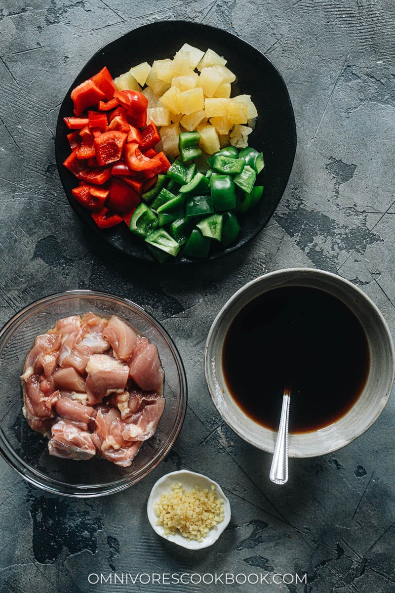 Pineapple chicken ingredients