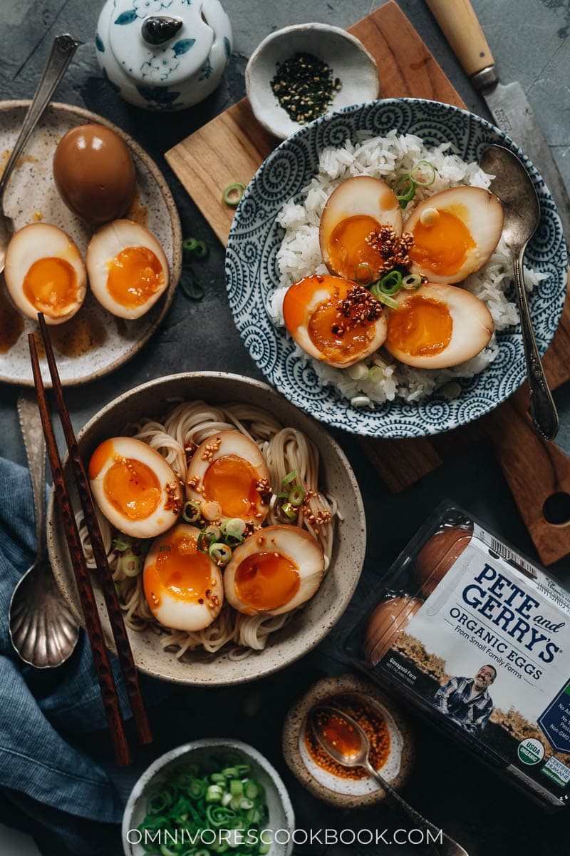 Homemade soy sauce eggs
