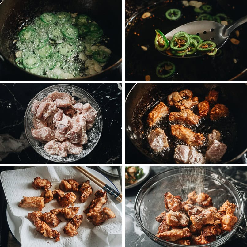 How to make salt and pepper pork step-by-step