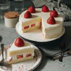 Learn the secrets to making the real-deal Japanese bakery-style strawberry cake - it’s super light and fluffy, with a light cream frosting that’s not too sweet. You’ll feel like you’re biting into a cloud as you enjoy the freshness of the ingredients.