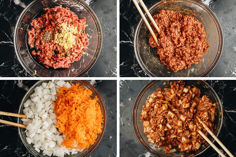Beef filling for dumplings