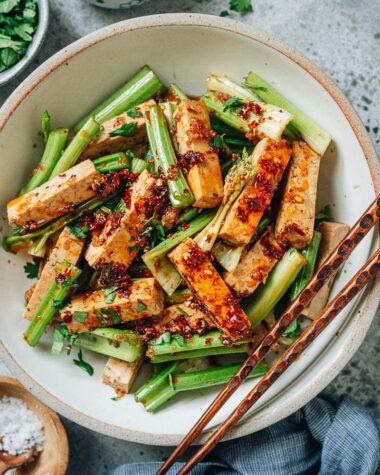Chinese tofu and celery salad