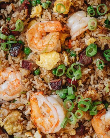 Yang Zhou fried rice close up