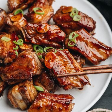 Homemade sweet and sour ribs