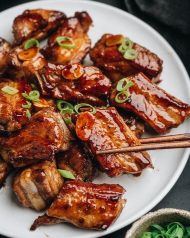 Homemade sweet and sour ribs
