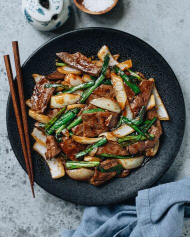 Homemade pork liver stir fry
