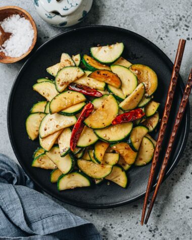 Chinese-style zucchini stir fry