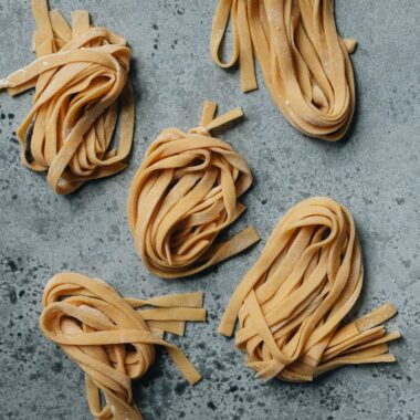 Chinese homemade egg noodles