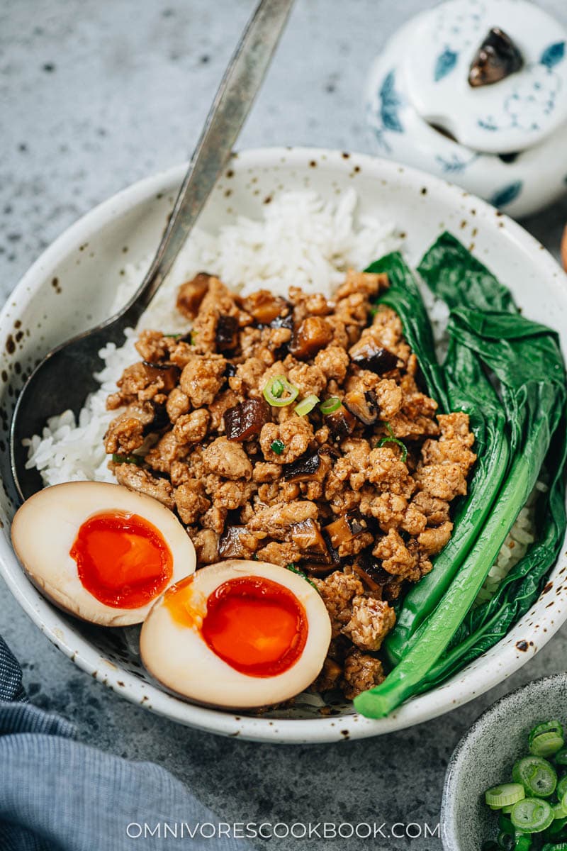 Ground chicken and rice bowls