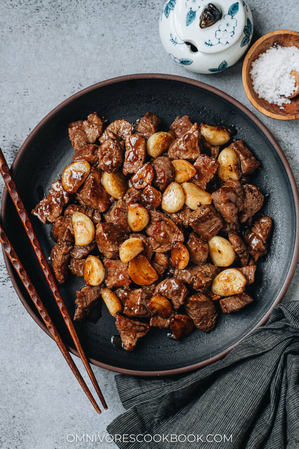 蒜香牛肉粒