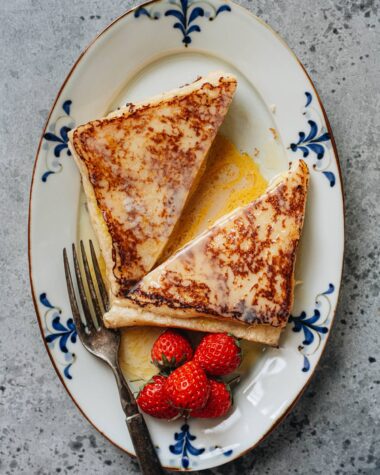 Hong Kong French toast with runny custard filling