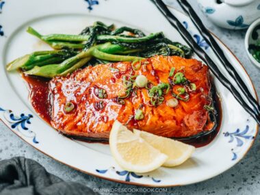 Honey glazed salmon