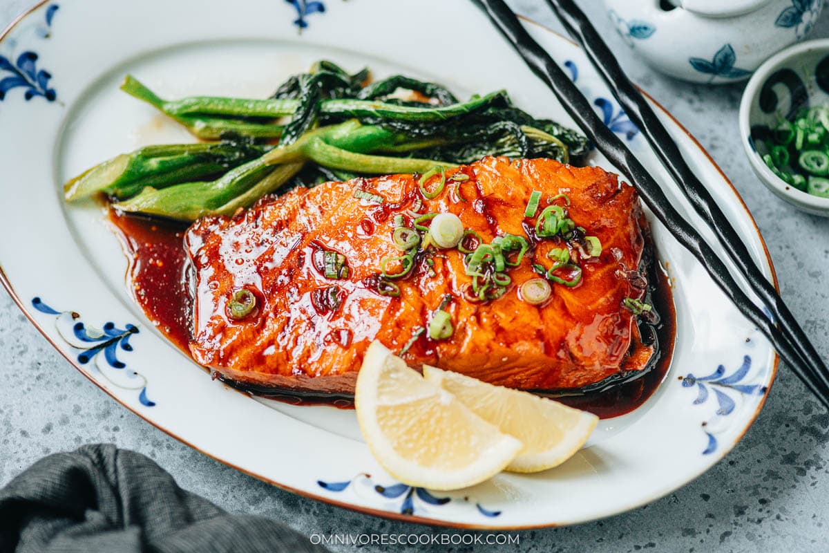 Honey glazed salmon