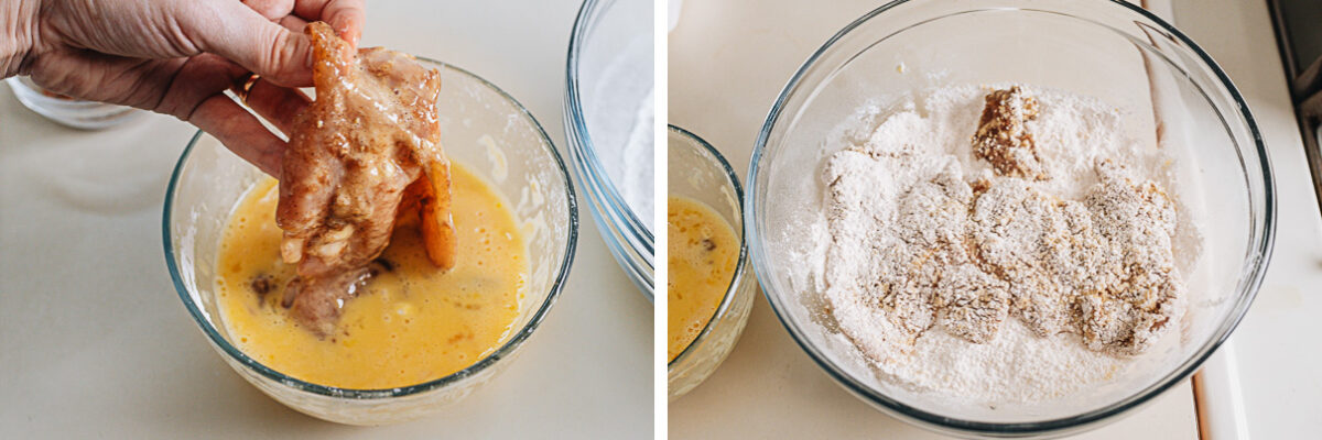 How to bread the chicken
