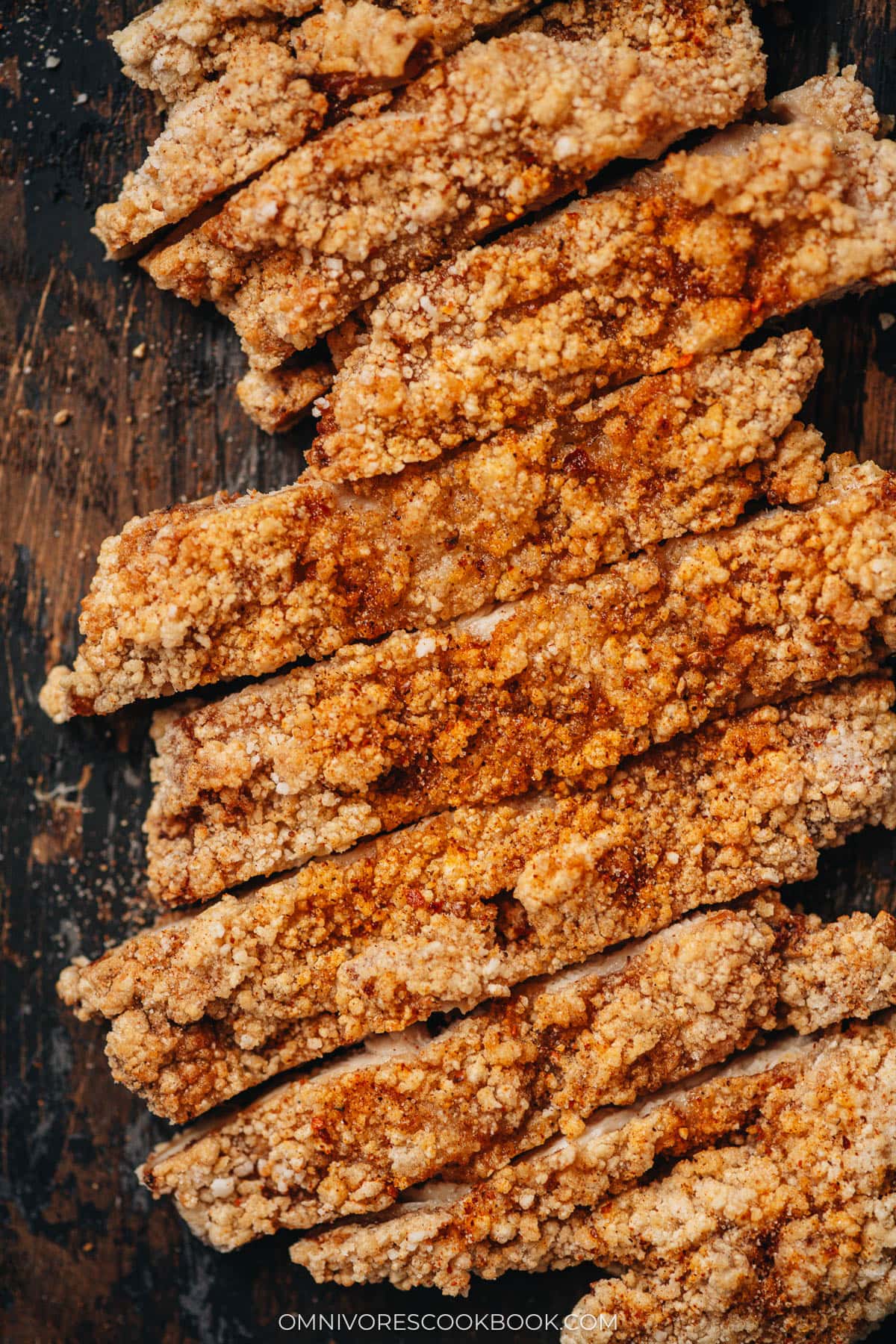 雞排 Taiwanese fried chicken close up