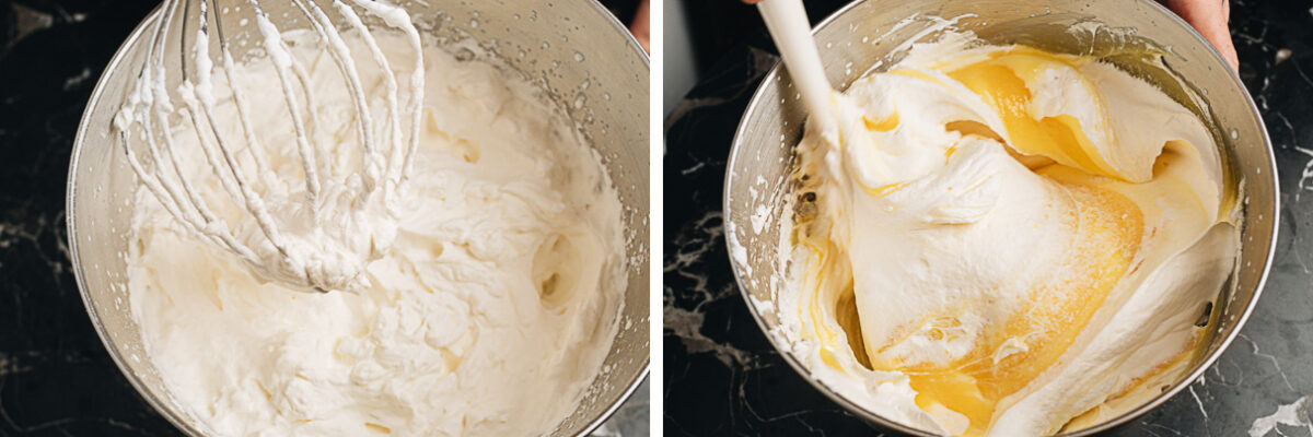 Mixing lemon cream