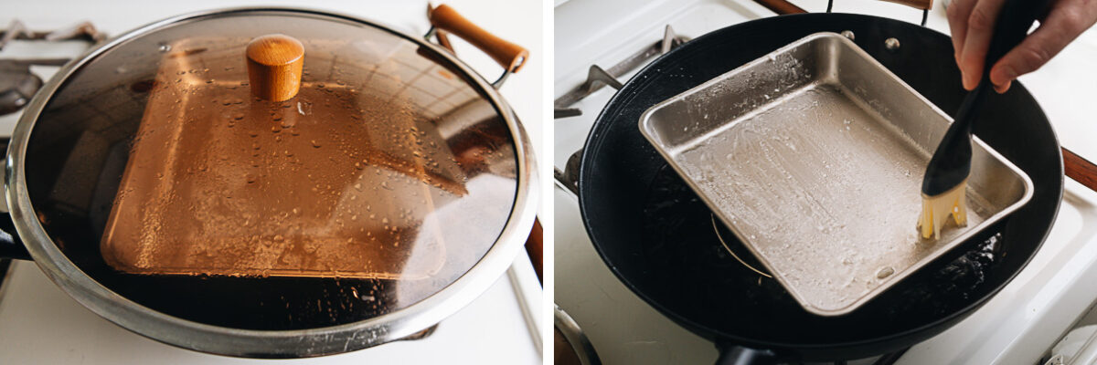 How to preheat and prepare the steamer