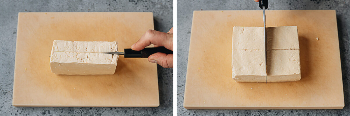 How to slice tofu