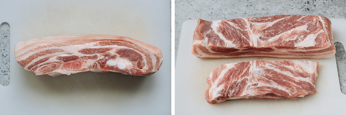 Trimmed pork belly