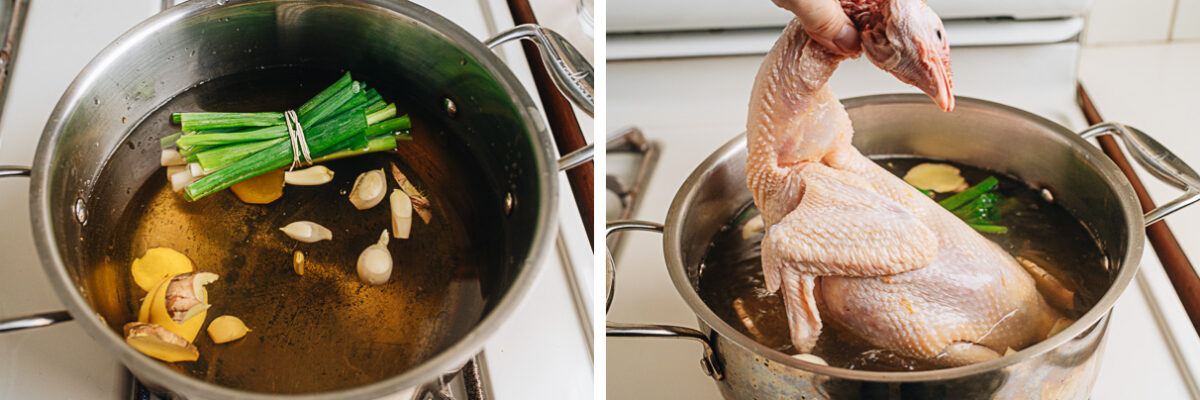 White cut chicken poaching liquid