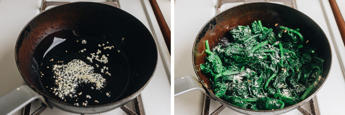 How to make spinach stir fry