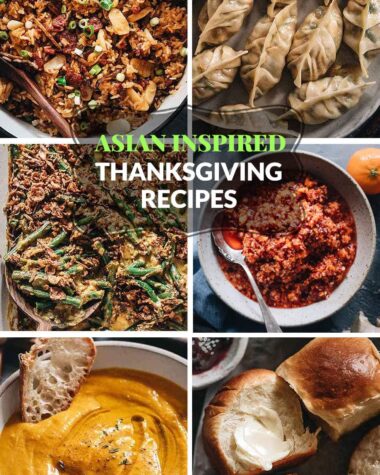 Asian-Inspired Thanksgiving Recipes | A list of comforting and heartwarming Thanksgiving dishes made with an Asian twist on traditional Thanksgiving recipes.